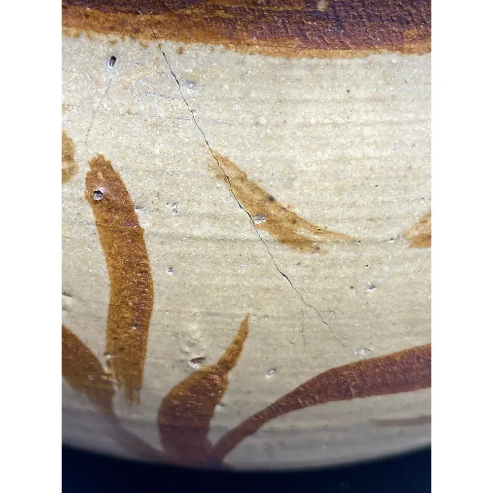 Stoneware Clay Studio Pottery Planter-Signed Boho Southwestern